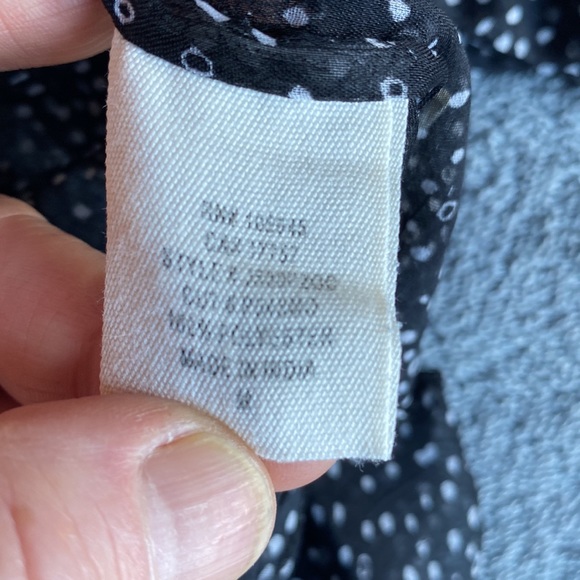 Element Sheer Shirt With Abalone Buttons Size Medium - Picture 4 of 8